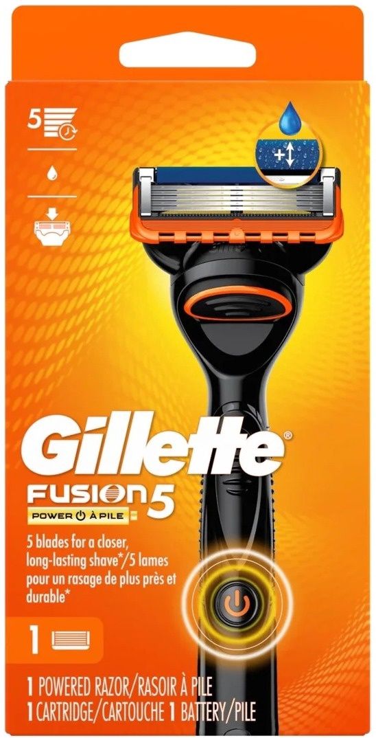 GILLETTE FUSION 5 POWER 1POWERRAZOR + 1BATTERY + 1CARTRIDGE