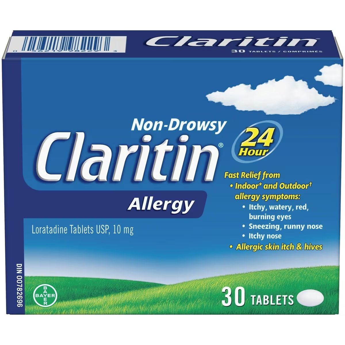 CLARITIN NON-DROWSY ALLERGY RELIEF TABELTS 10MG 30'S