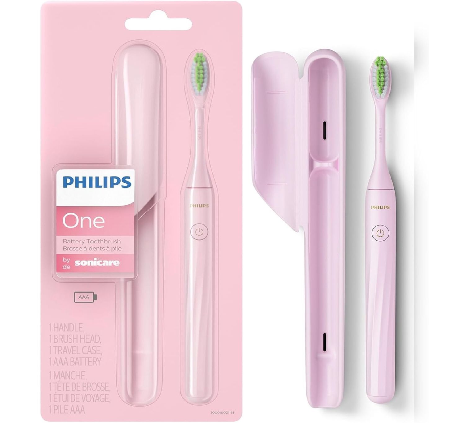 PHILLIPS ONE BATTERY TOOTHBRUSH SONICARE (PINK)