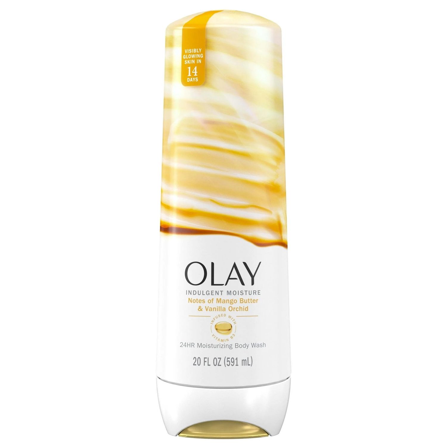 OLAY INDULGENT MOISTURE BODY WASH 591ML MANGO BUTTER VANILLA ORCHID