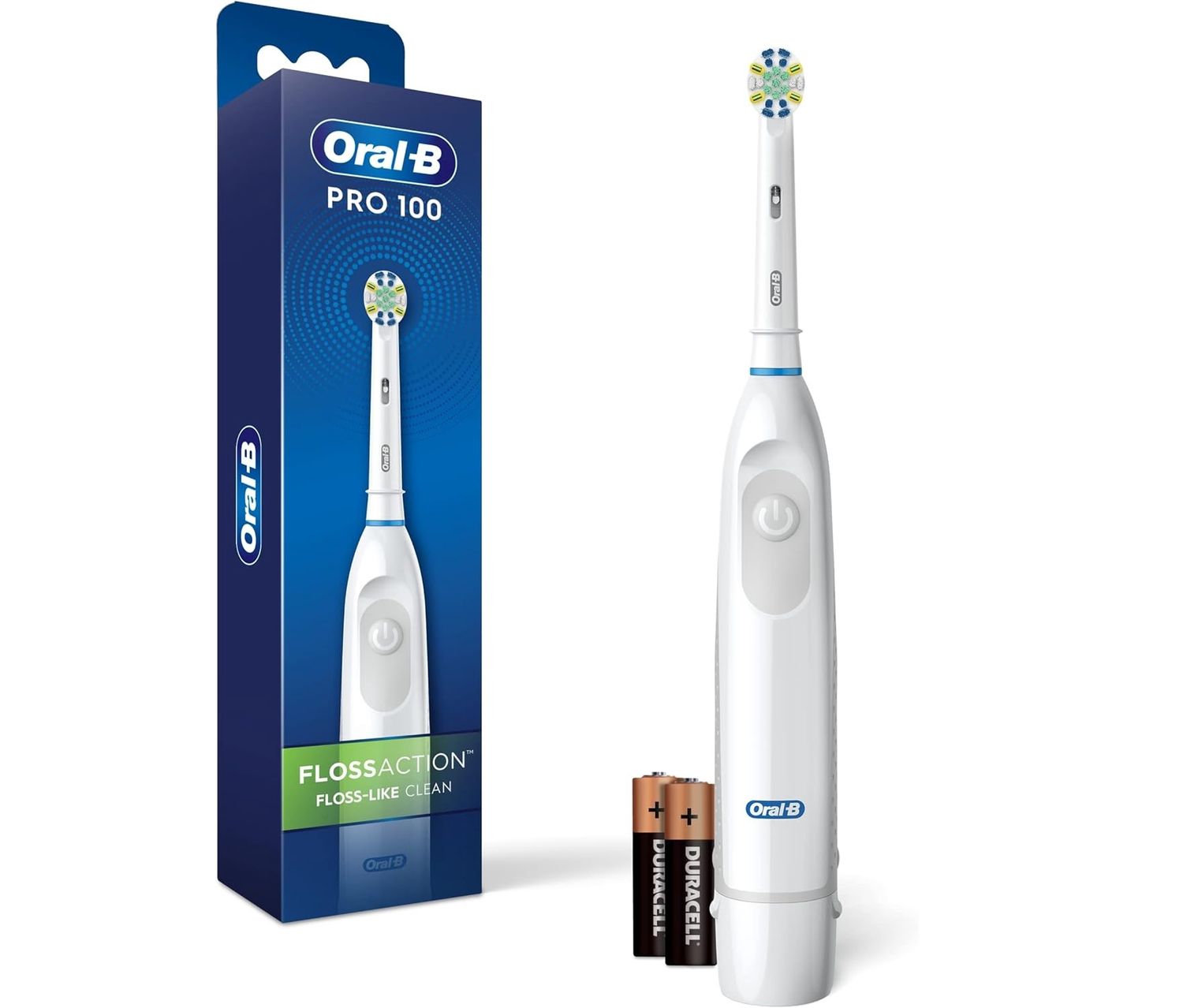 ORAL-B PRO 100 POWER TOOTHBRUSH FLOSSACTION