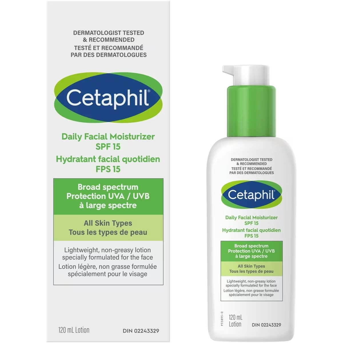 CETAPHIL DAILY FACIAL MOISTURIZER 120ML ALL SKIN TYPES (AM) SPF15