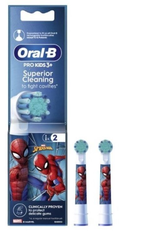 ORAL-B PRO KIDS REPLACEMENT BRUSH HEADS MARVEL SPIDER-MAN (2PACK)