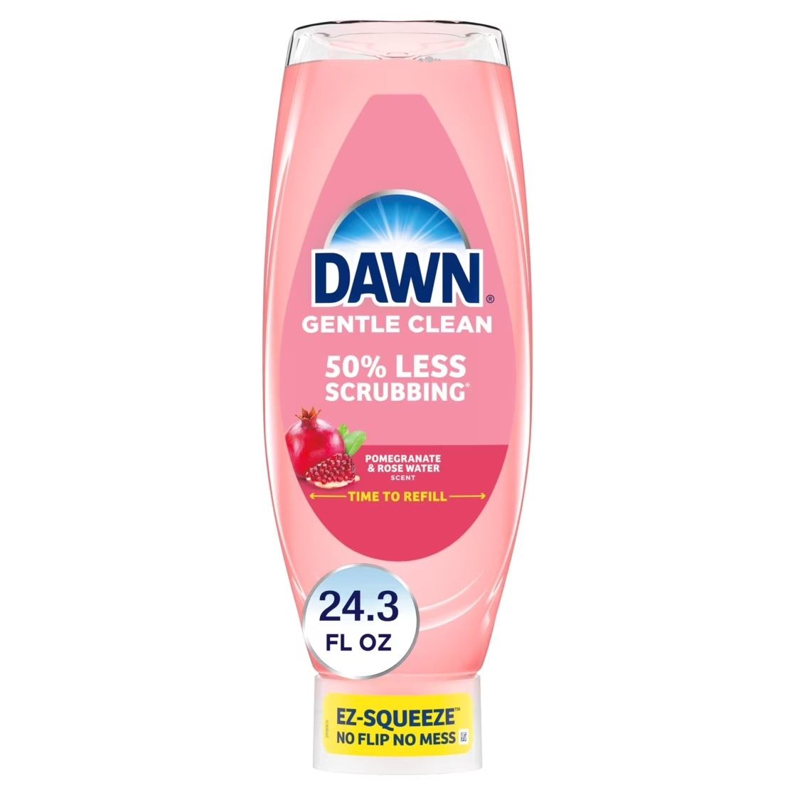 DAWN GENTLE CLEAN DISHWASHING LIQUID POMEGRANATE ROSE WATER