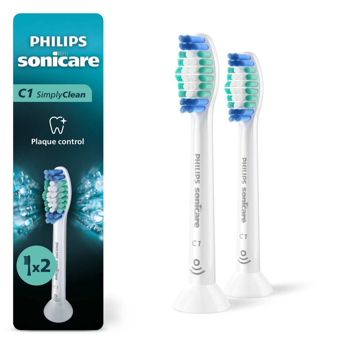 PHILIPS SONICARE C1 SIMPLY CLEAN REPLACEMENT BRUSH HEADS (2PACK)