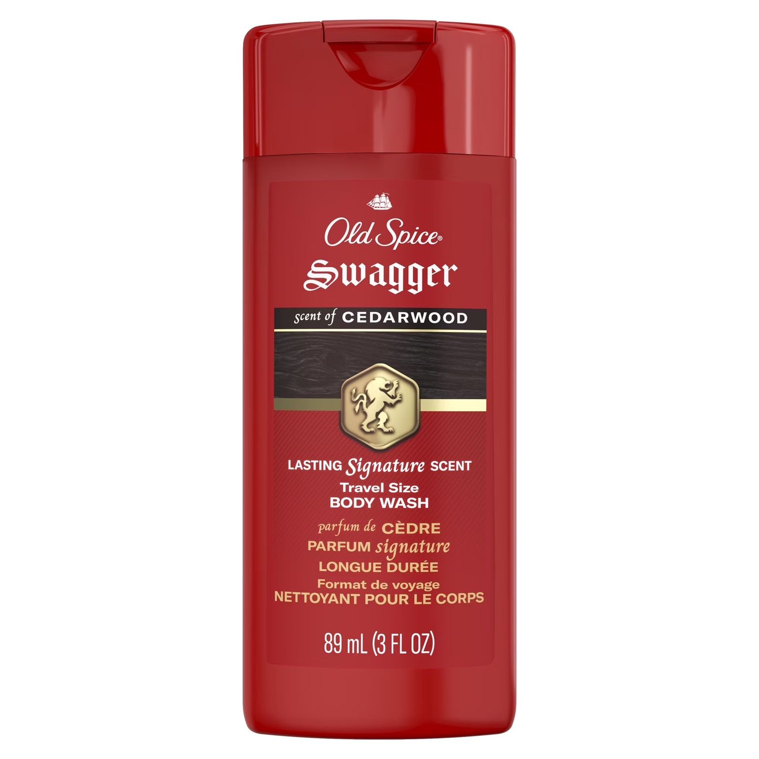 OLD SPICE BODY WASH TRAVEL SIZE 89ML SWAGGER CEDARWOOD
