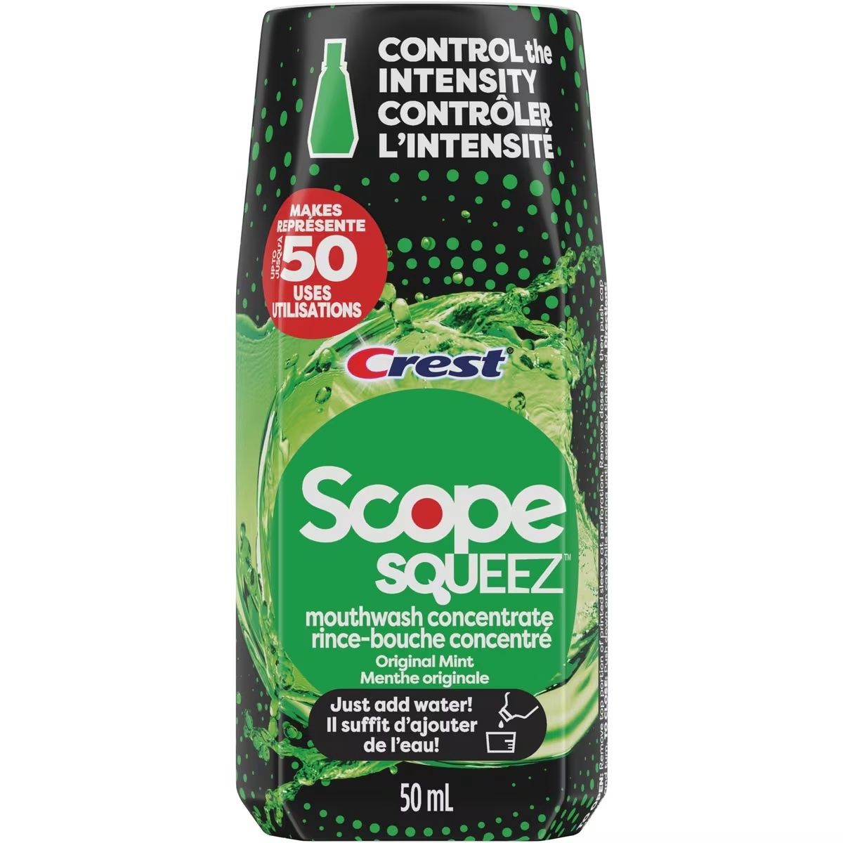 SCOPE SQUEEZE MOUTHWASH CONCENTRATE 50ML ORIGINAL MINT