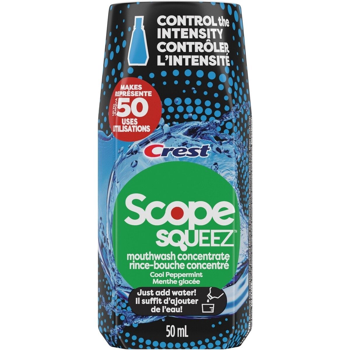 SCOPE SQUEEZ MOUTHWASH CONCENTRATE 50ML COOL PEPPERMINT