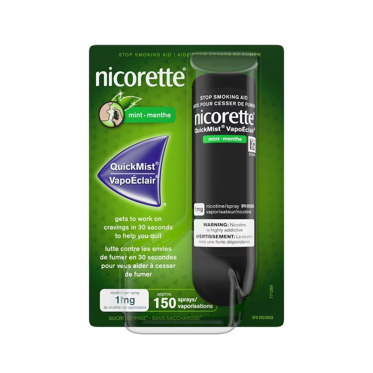 NICORETTE QUICKMIST 1MG 150 SPRAYS MINT