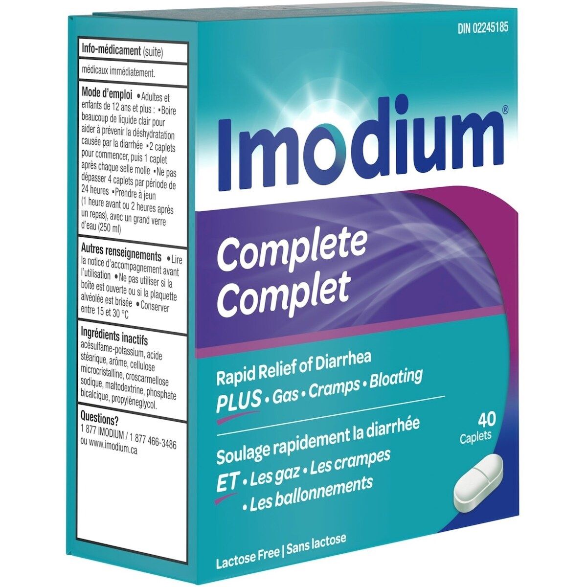 IMODIUM COMPLETE DIARRHEA RELIEF 40 CAPLETS