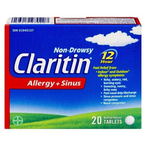 CLARITIN ALLERGY + SINUS TABLETS 20'S