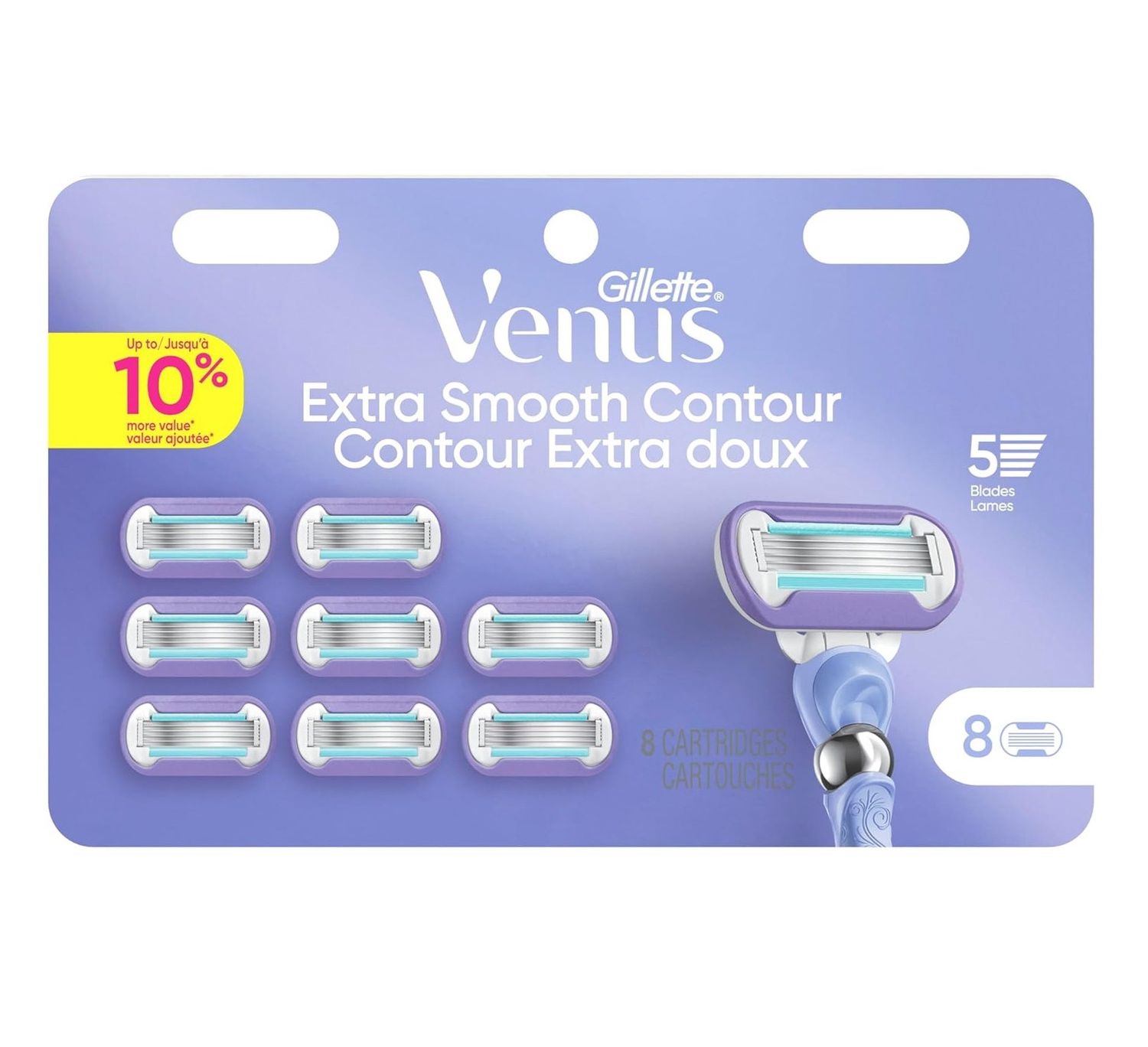 GILLETTE VENUS EXTRA SMOOTH CONTOUR 8CARTRIDGES