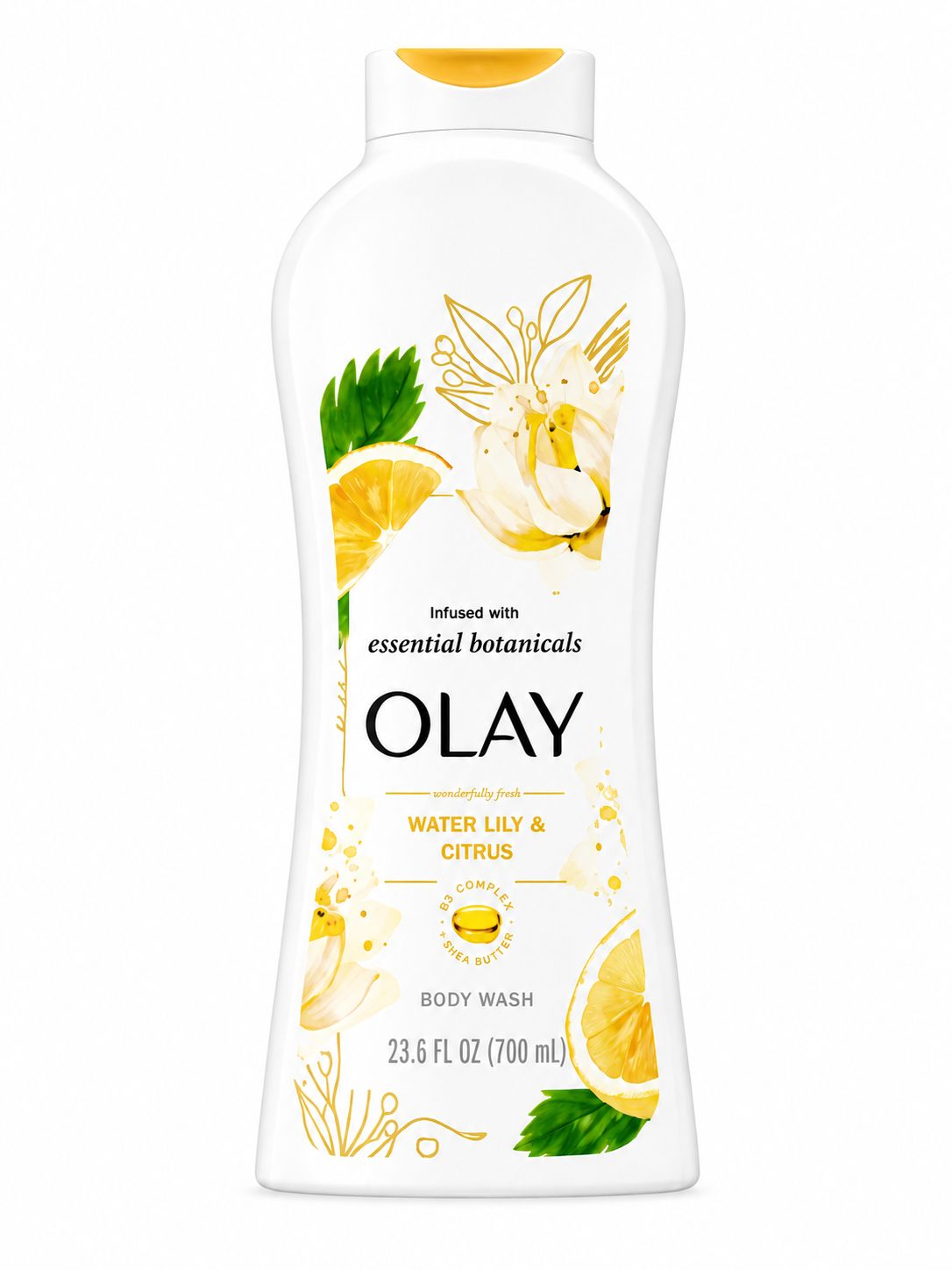 OLAY BODY WASH ESSENTIAL BOTANICALS WATER LILY &amp; CITRUS 700ML