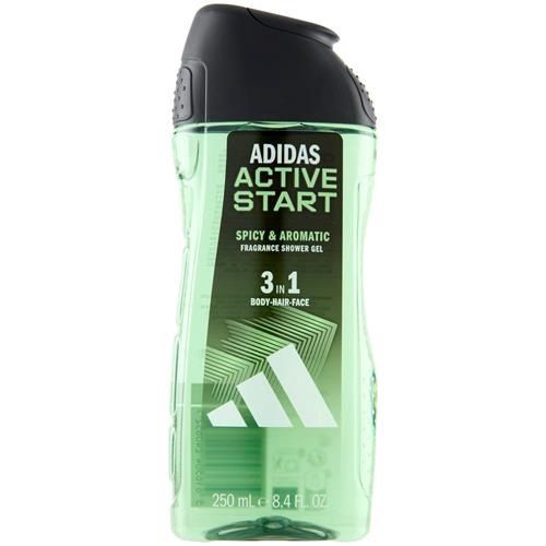 ADIDAS BODY WASH 250ML ACTIVE START 3-IN-1 SPICY &amp; AROMATIC