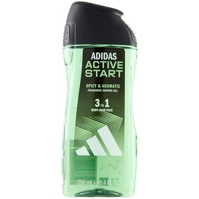 ADIDAS BODY WASH 250ML ACTIVE START 3-IN-1 SPICY &amp; AROMATIC
