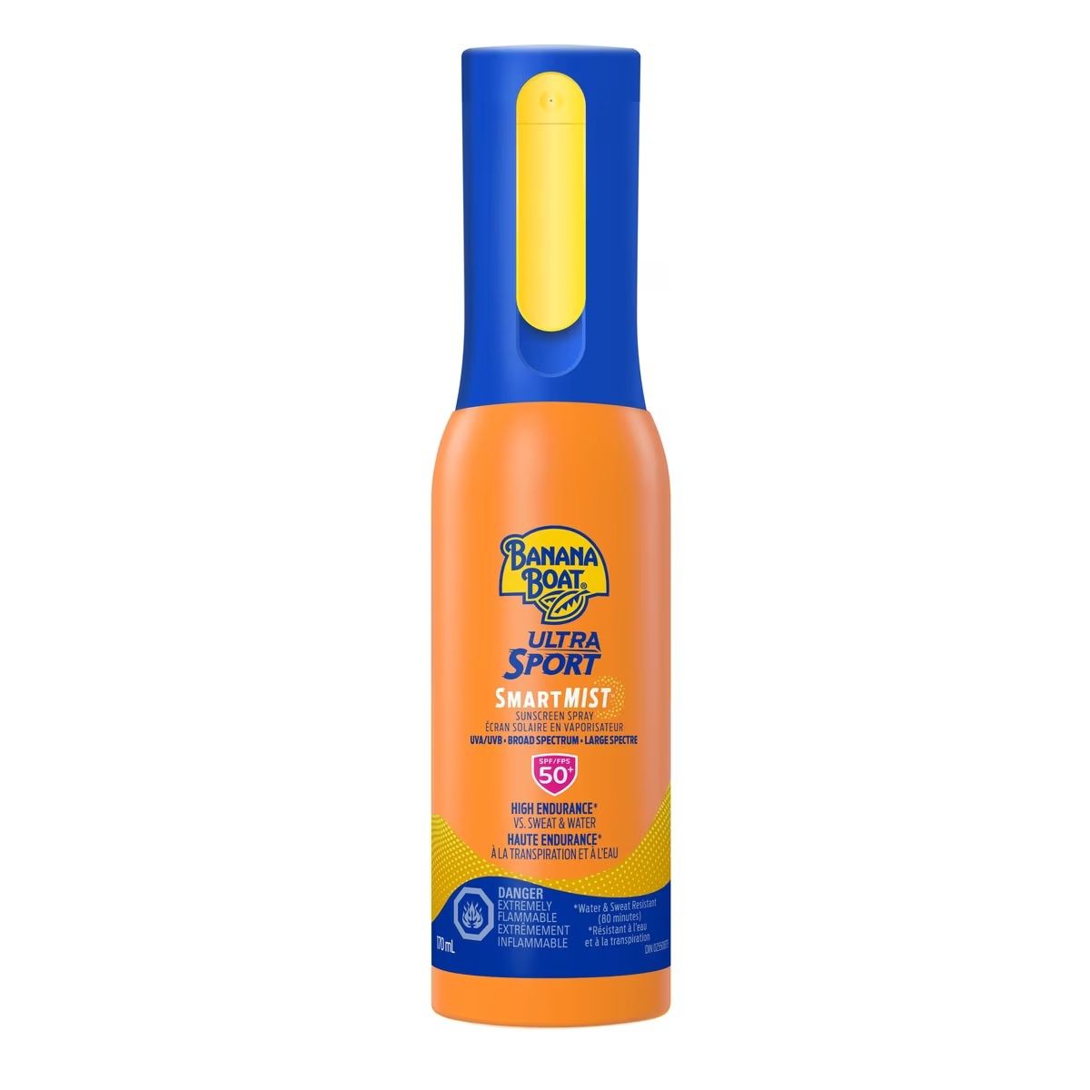 BANANA BOAT SPRAY 170ML ULTRA SPORT SMART MIST SPF50