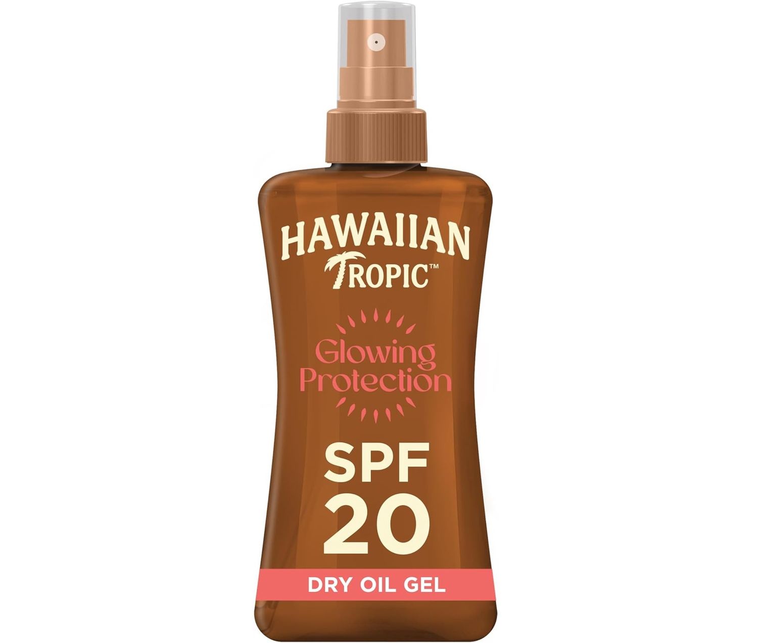 HAWAIIAN TROPIC SPRAY 200ML GLOWING PROTECTION DRY OIL GEL SPF20