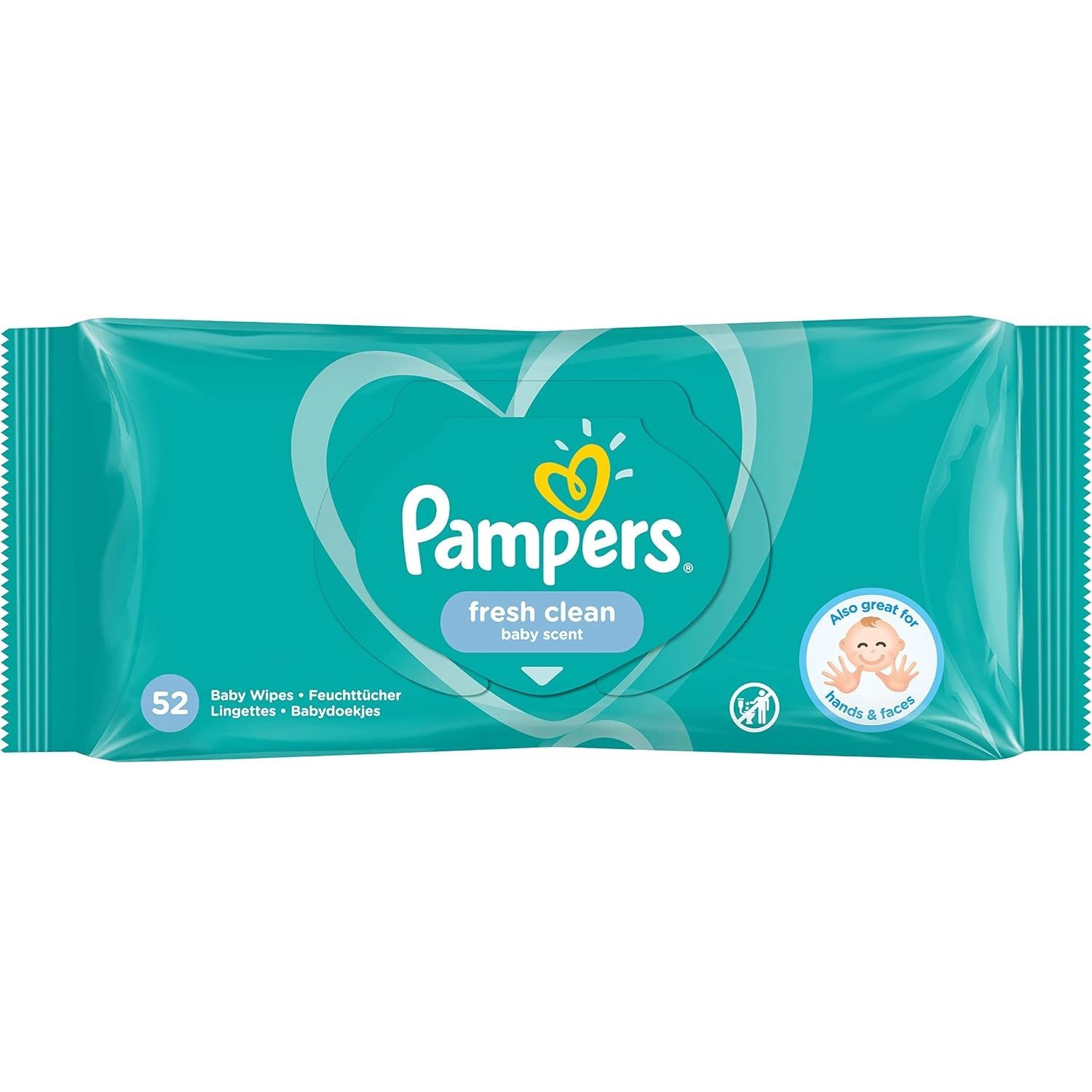 PAMPERS WIPES FRESH CLEAN BABY SCETN 52'S