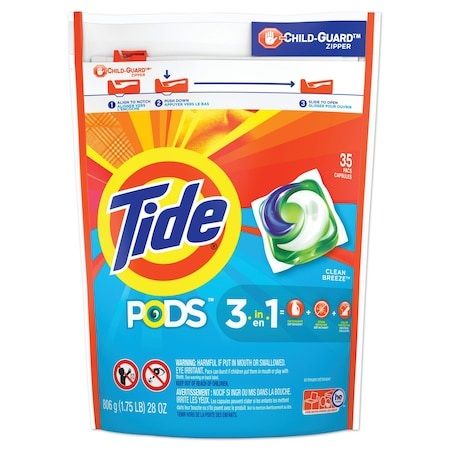 TIDE PODS CLEAN BREEZE 3-IN-1 35PACS