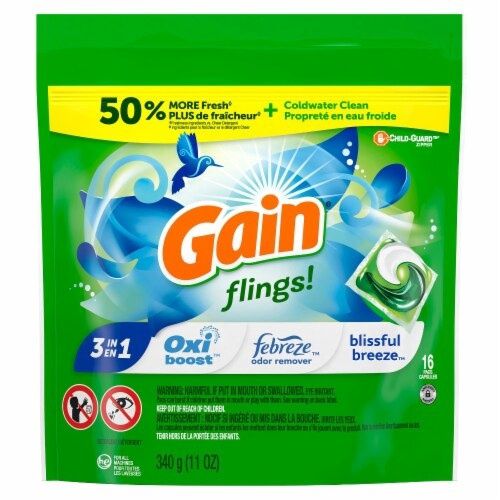 GAIN FLINGS! 340G BLISSFUL BREEZE 3-IN-1 16PACS