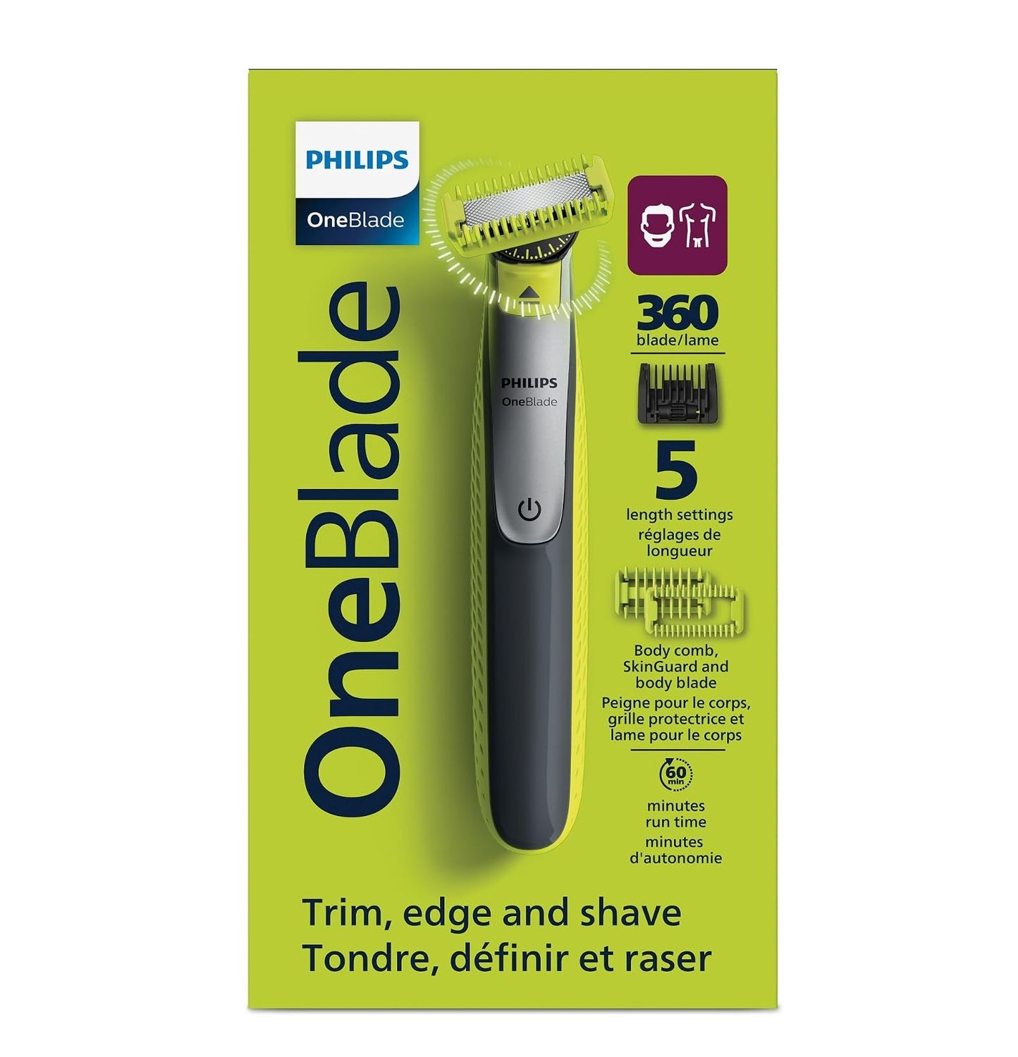 PHILIPS ONEBLADE 360 TRIM EDGE SHAVE