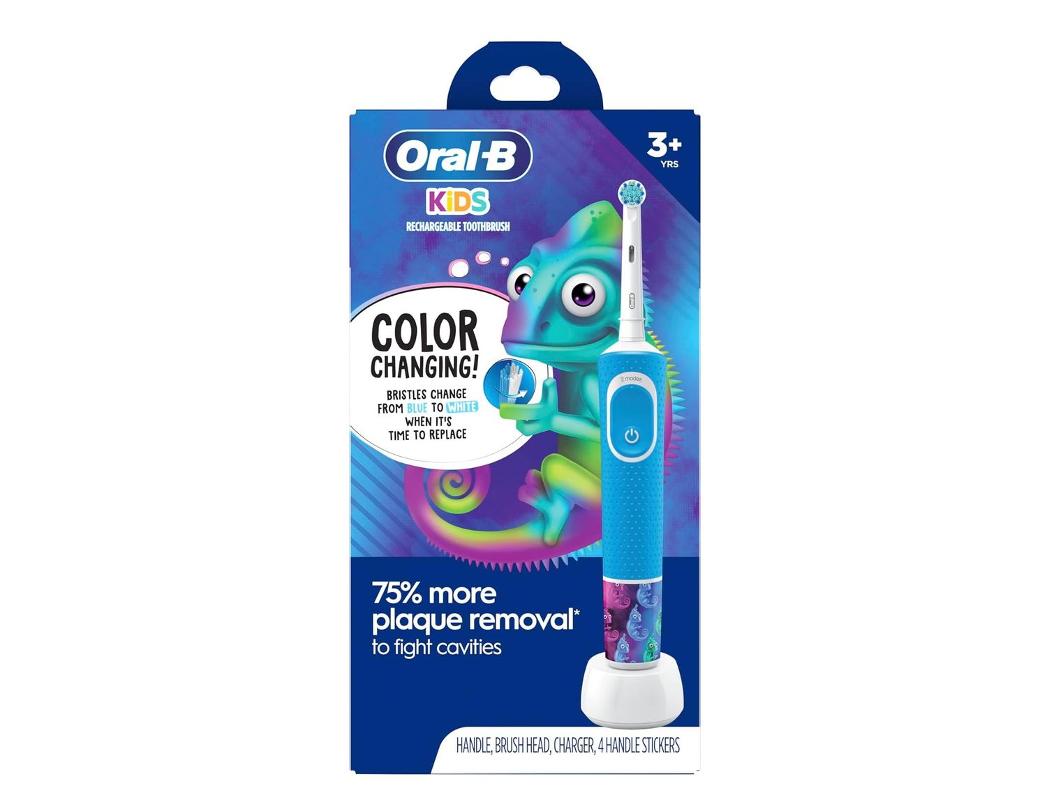 ORAL-B KIDS RECHARGEABLE TOOTHBRUSH HANDLE BRUSH HEAD CHARGER
