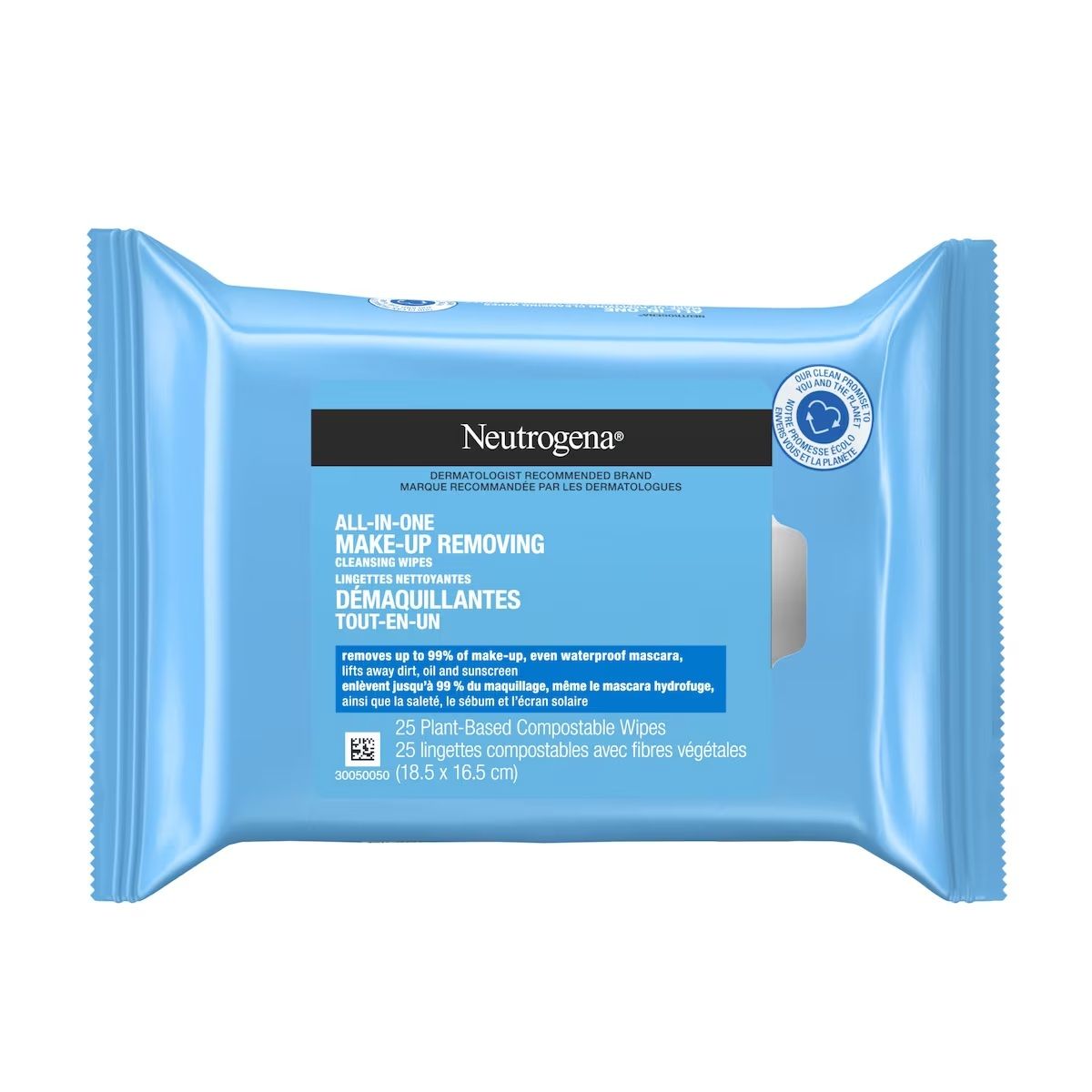 NEUTROGENA FACIAL WIPES 25CT MAKEUP REMOVER