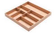 Nolte Küchen Besteckorganisation Echtholz Buche 56cm (für Arbeitsplattentiefe 60cm)