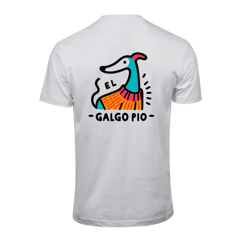 Camiseta de manga corta estampado El galgo Pío