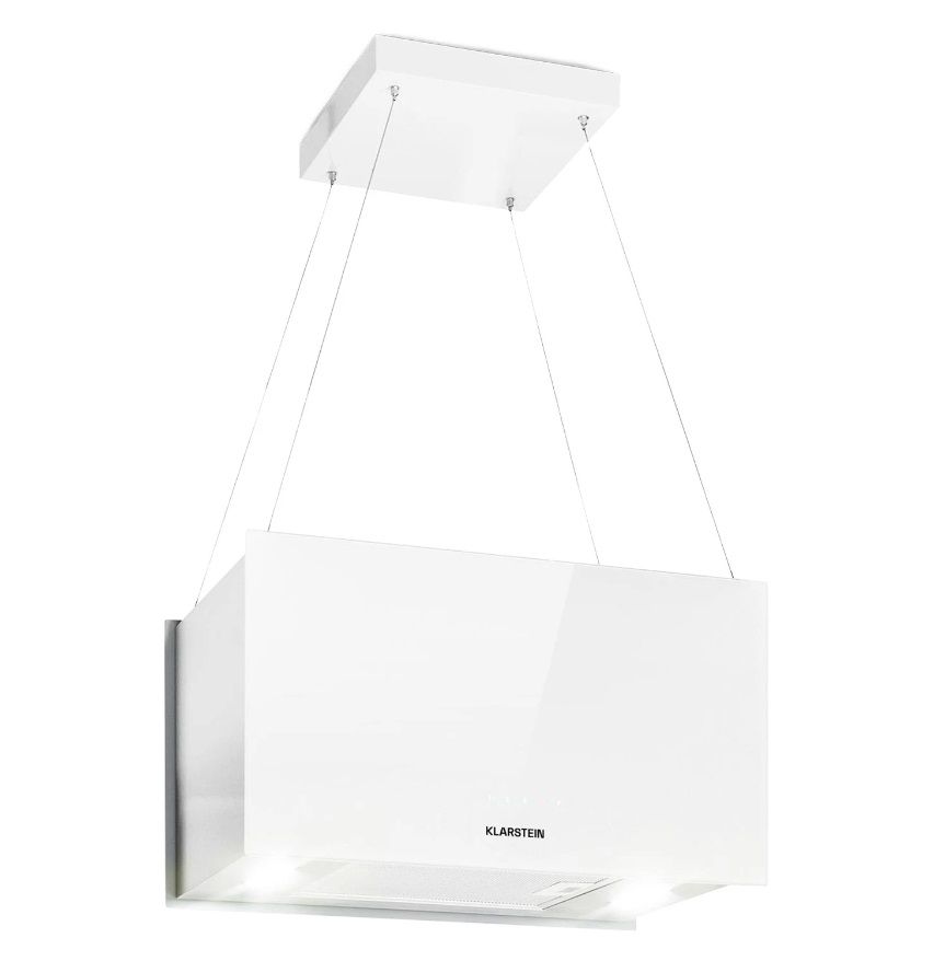 OKAP KUCHENNY WYSPOWY KLARSTEIN POCHŁANIACZ 60CM 590M³/H LED BIAŁY