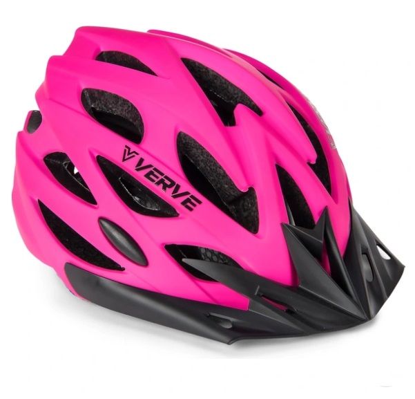 KASK RÓŻOWY ROWEROWY Verve Pink (rozmiar 52-56 cm)