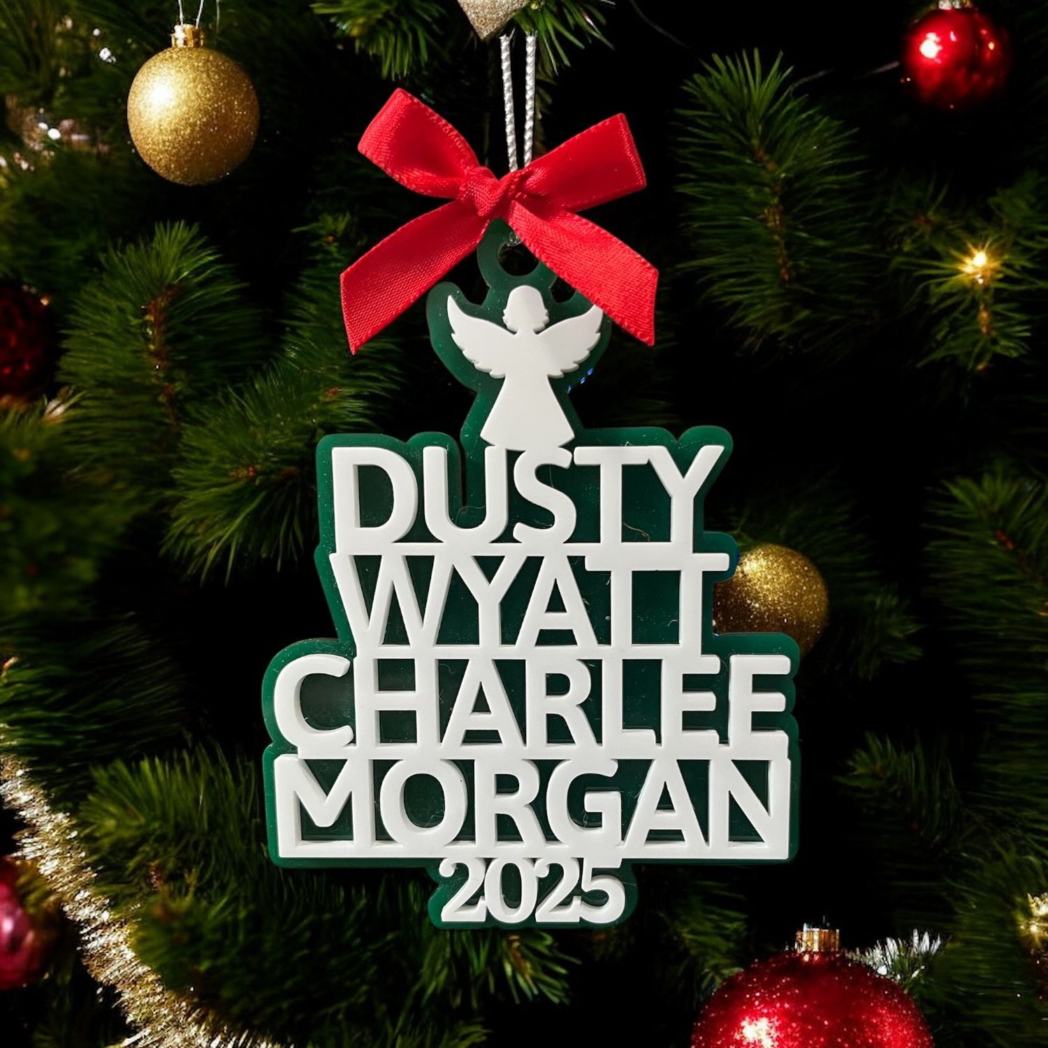 Personalized Christmas Tree Name Ornament