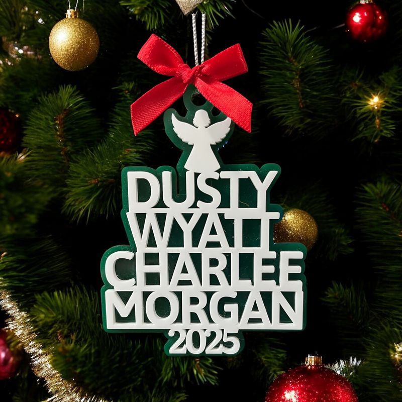 Personalized Christmas Tree Name Ornament