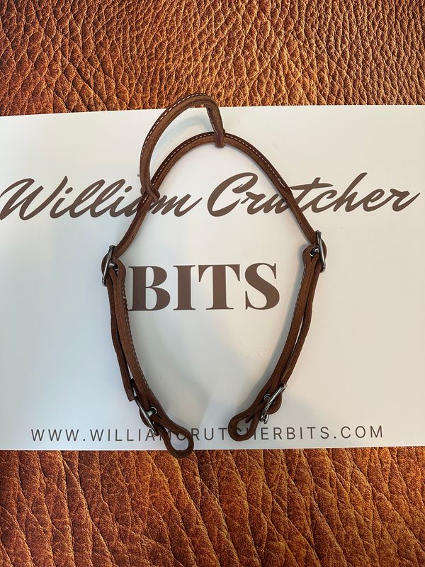 #615 Rolled leather headstall