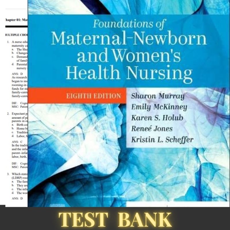 TEST bank for Foundations Of Maternal newborn And Womens Health Nursing 8th Edition