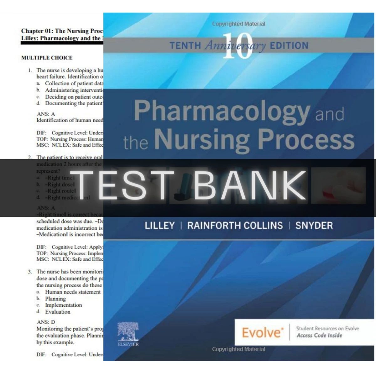 Test bank for  Pharmacology and the Nursing Process 10th Edition