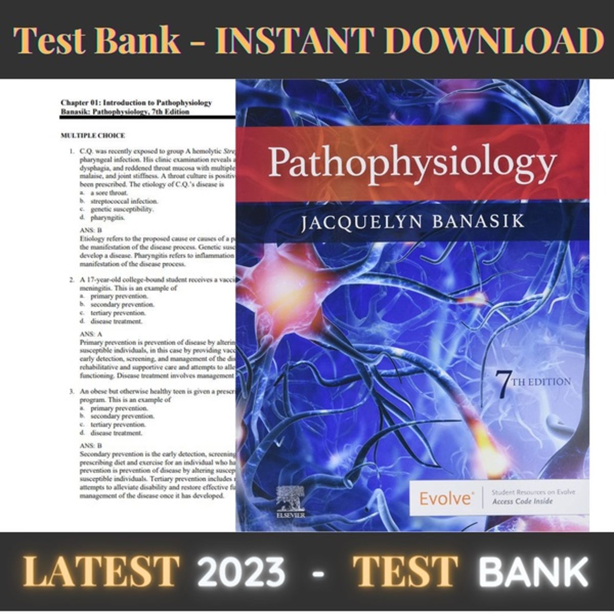 Test Bank Pathophysiology 7th Edition by Jacquelyn L. Banasik