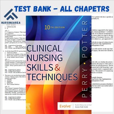 Test bank for Clinical Nursing Skills and Techniques 10th Edition PDF Instant Download | All Chapters