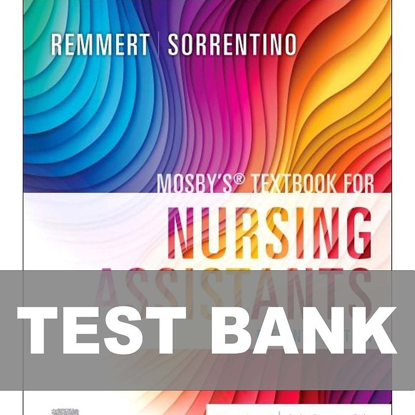 Mosbys Textbook for Nursing Assistants 11th Edition Sorrentino Test Bank