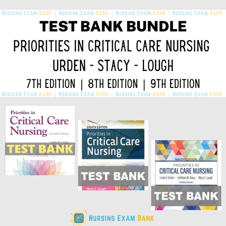 Priorities in Critical Care Nursing Urden - Stacy - Lough BUNDLE Test Bank