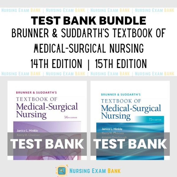 Brunner &amp; Suddarth's Textbook of Medical-Surgical Nursing 15th Edition BUNDLE