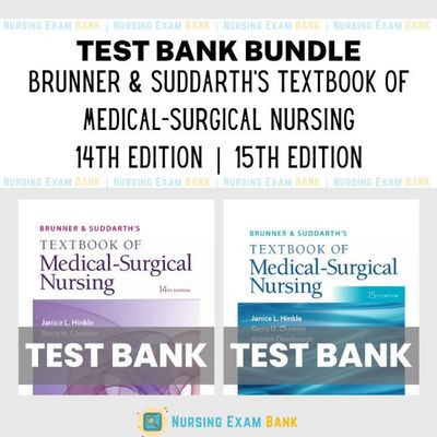 Brunner &amp; Suddarth's Textbook of Medical-Surgical Nursing 15th Edition BUNDLE