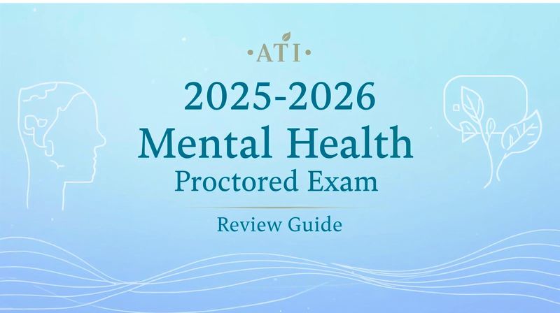 2025-2026 ATI Mental Health Proctored Exam Review Guide
