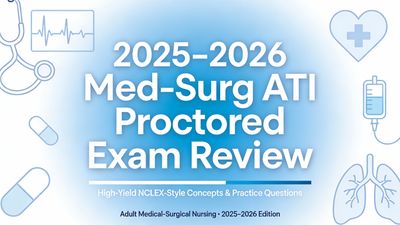 2025-2026 Med-Surg ATI Proctored Exam Review Guide