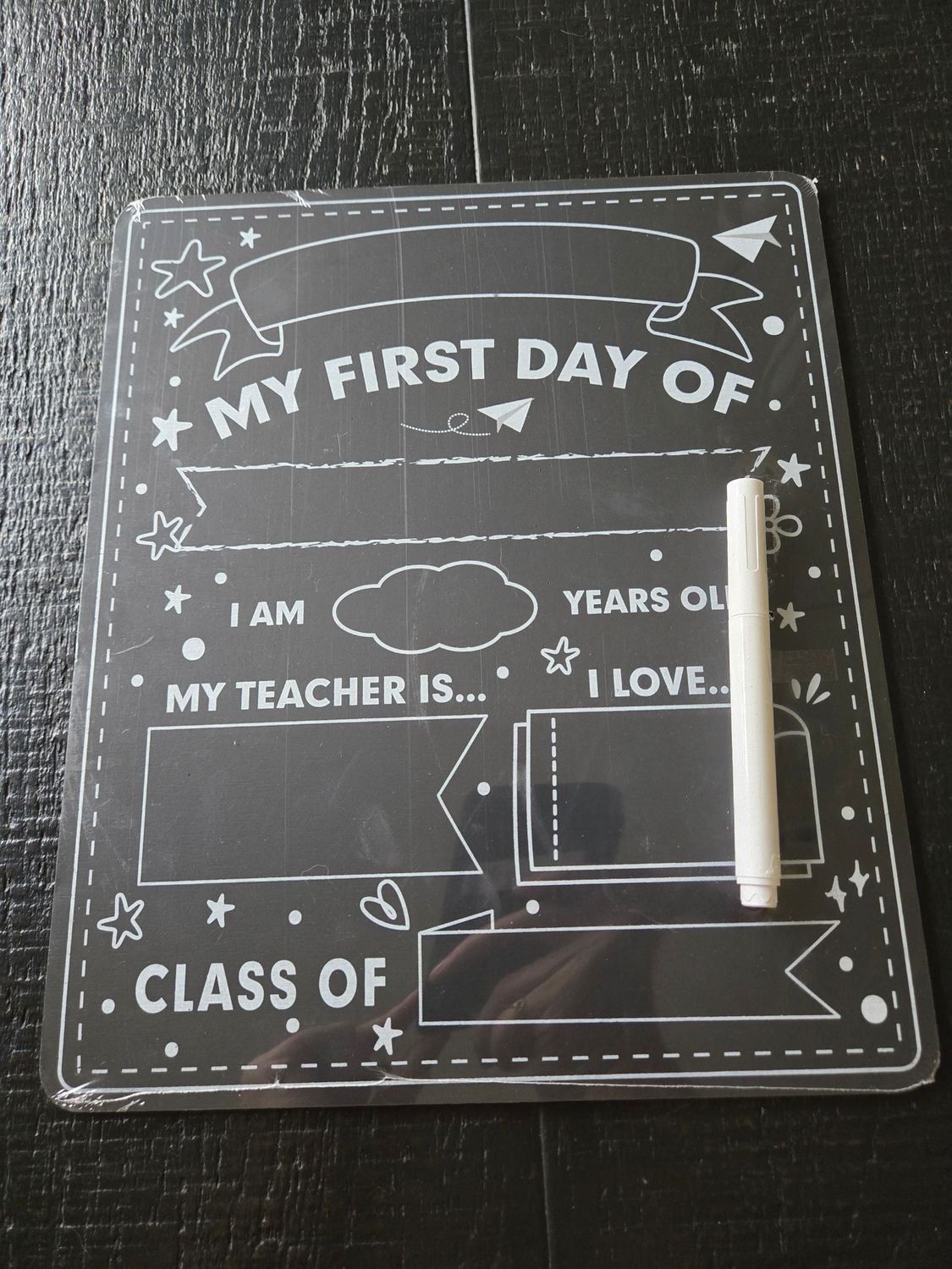 First &amp; Last Day of School Chalkboard