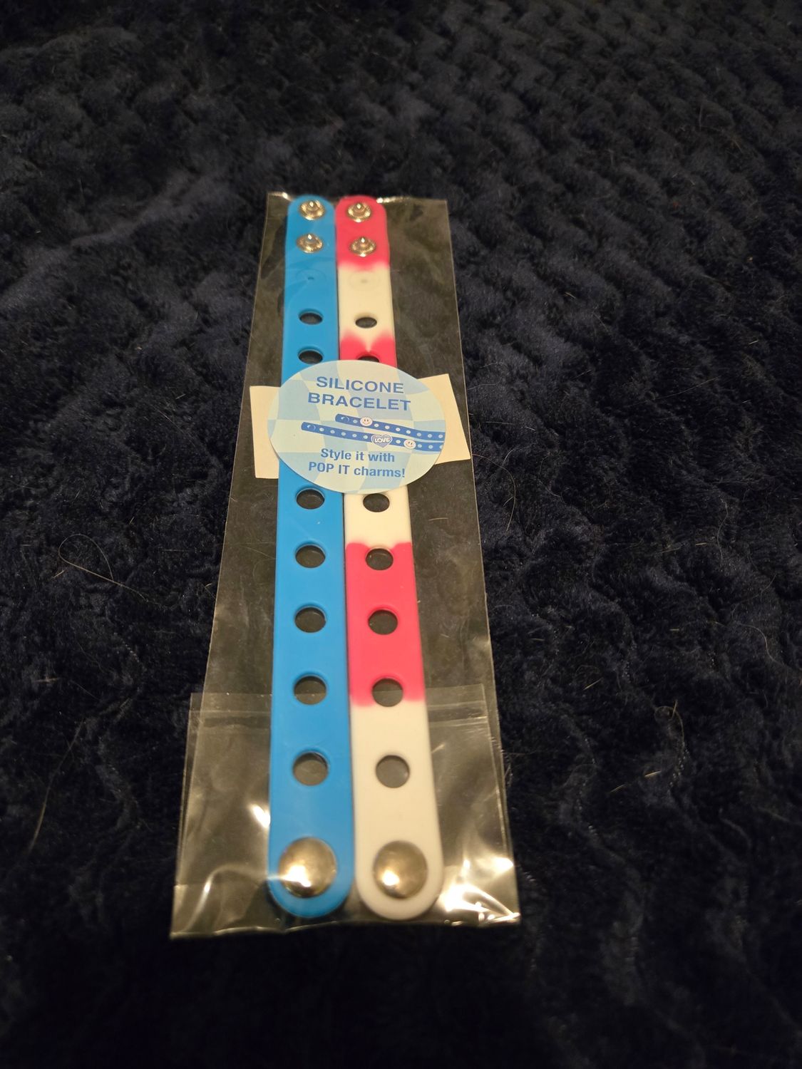 Silicone Bracelet (Style it with POP IT charms)