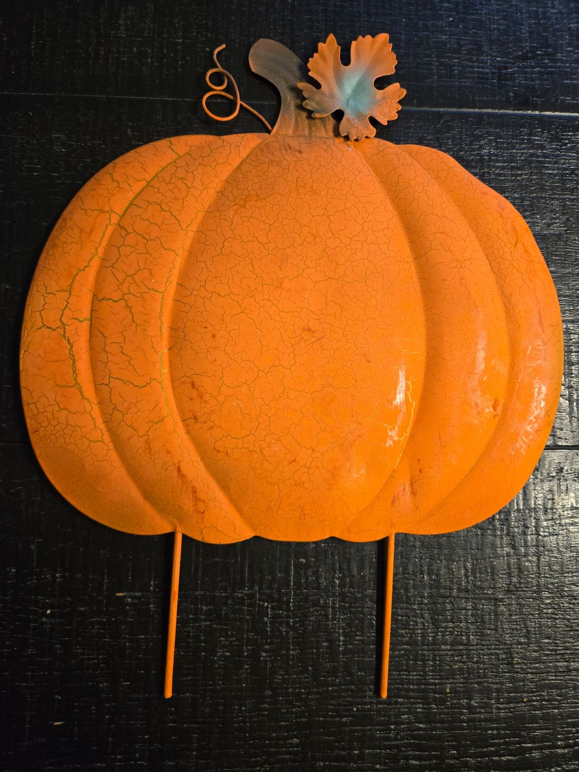 Pumpkin yard decor ( dark orange)