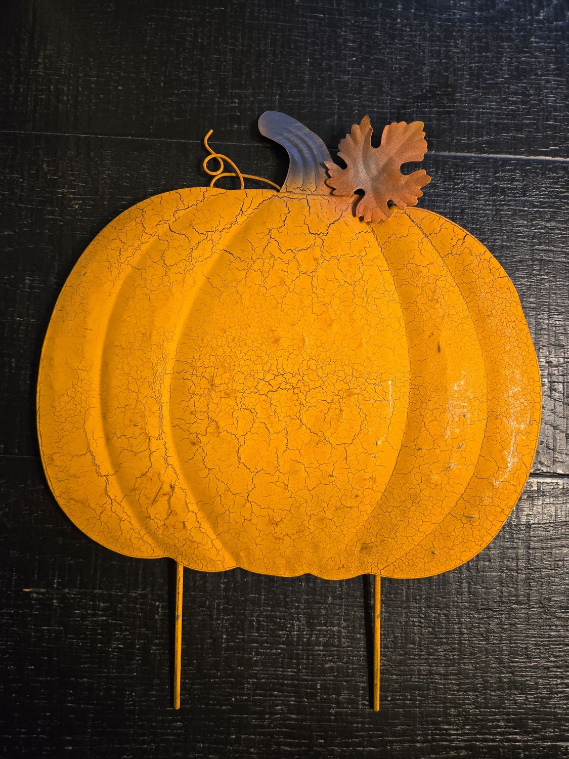 Pumpkin yard decor ( light orange)