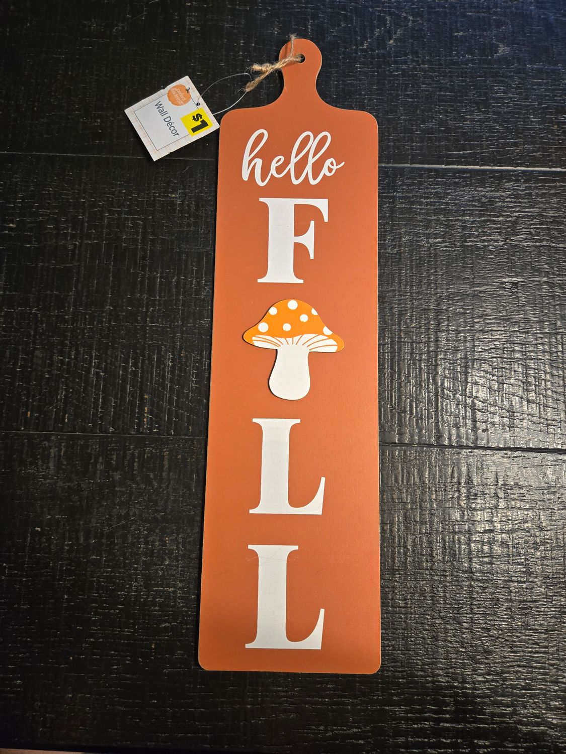 &quot;Hello F🍄LL&quot; Wall Decor