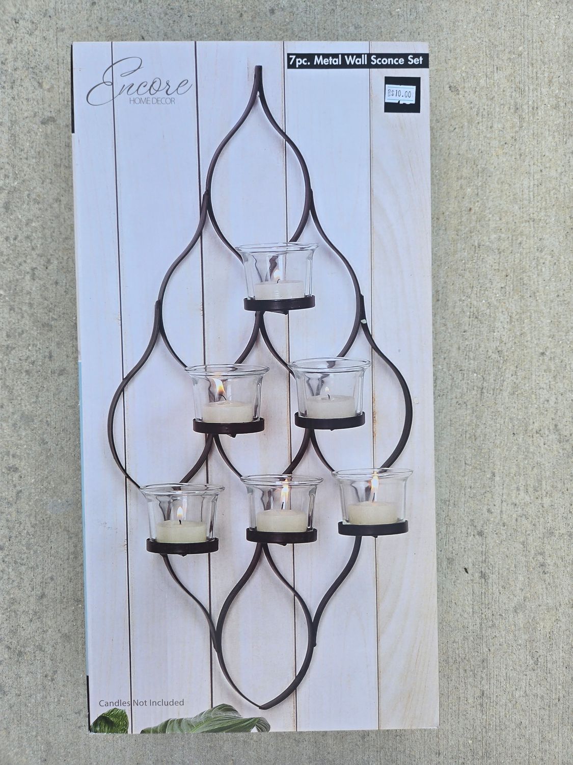 7pc. Metal Wall Sconce Set